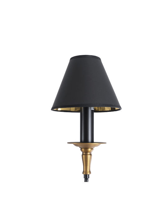 GloboStar Limi Полилей 3xE14 Ø56см с Абажури Черен 01091