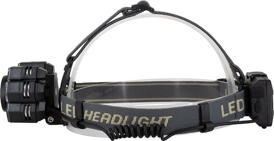 GloboStar Rechargeable Headlamp LED IP44 with Maximum Brightness 9000lm XML2-T6 Black
