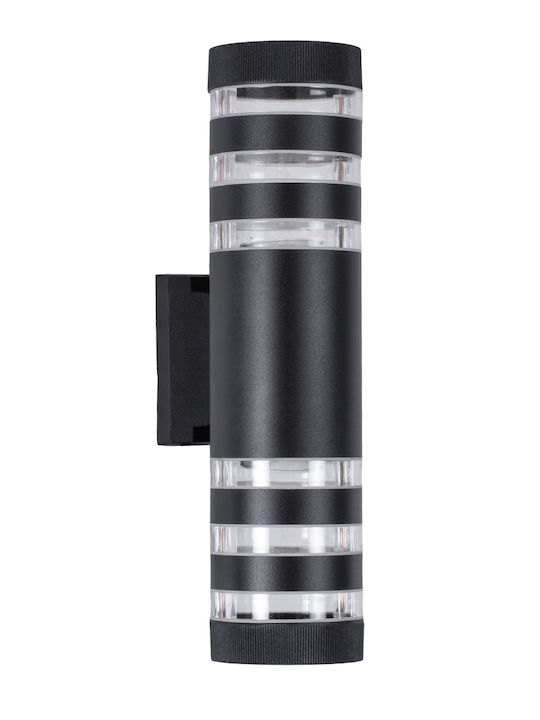 GloboStar Orion Επιτοίχιο Εξωτερικό Σποτ GU10 IP65 Διπλής Δέσμης 9x15x35.5εκ.