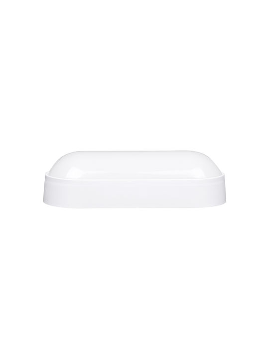 GloboStar Homie Επιτοίχια Εξωτερική Πλαφονιέρα LED IP65 11W με Θερμό Λευκό Φως 17x7x4.5εκ.