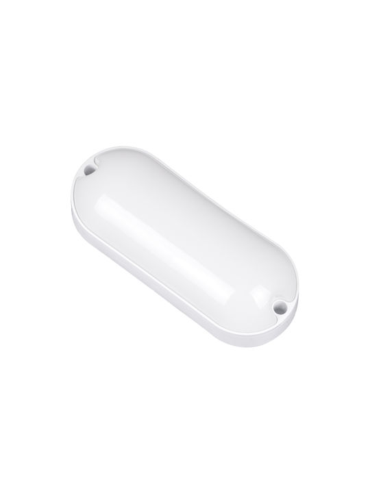 GloboStar Homie Wall-Mounted Outdoor Ceiling Light LED IP65 11W with Natural White Light 17x7x4.5εκ.