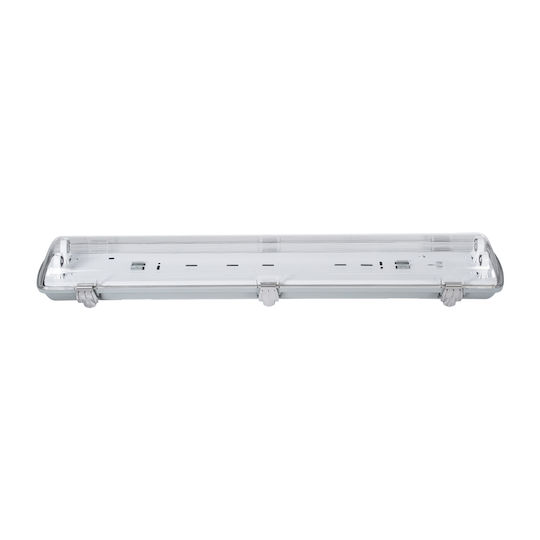 GloboStar Lighting Batten Single-Ended Outdoor with 2 Slots for LED Lamps T8 60cm