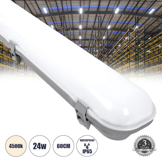 GloboStar Lighting Batten Outdoor with Integrated LED 24W 60cm