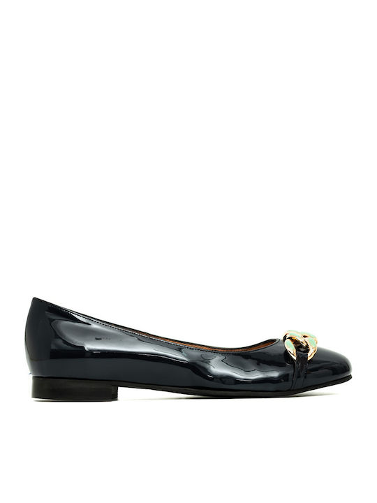 Anatomic Patent Leather Ballerinas Blue