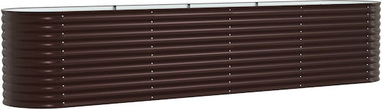 vidaXL Topf Metallisch Brown 400x80x81cm.