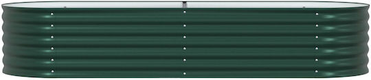 vidaXL Pot Metallic Green 240x80x44cm.