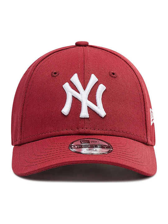 New Era Kids' Jockey Fabric Hat Essential Burgundy