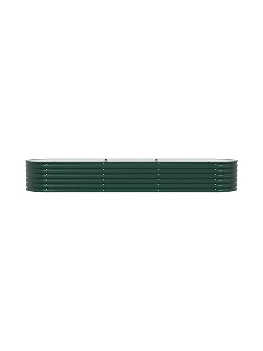 vidaXL Pot Metallic Green 320x80x44cm.