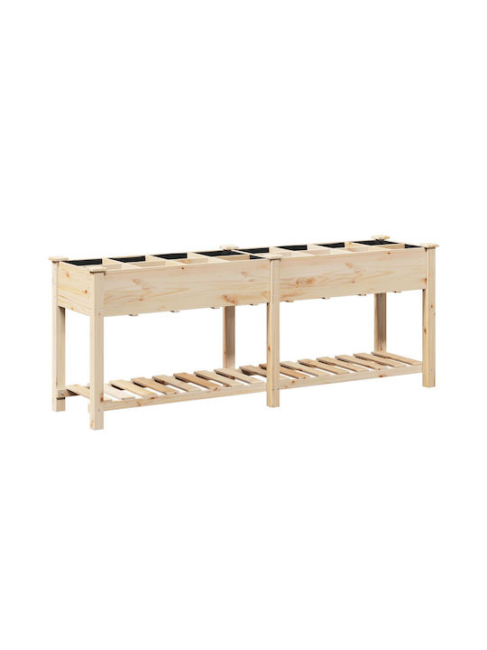 vidaXL Ghiveci Lemn 203x53x76cm.