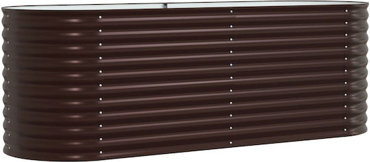 vidaXL Pot Metallic Brown 240x80x81cm.
