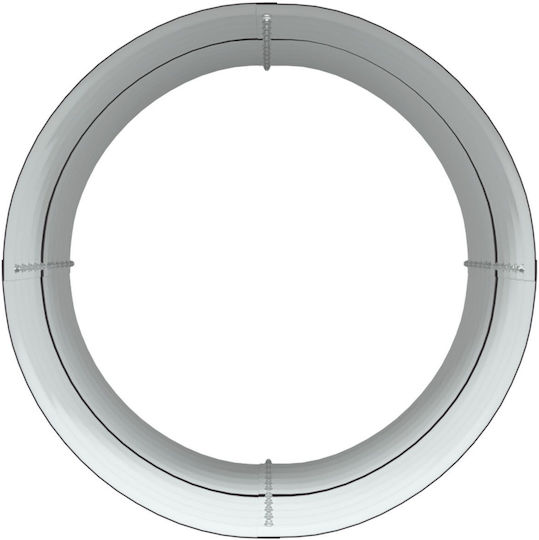 vidaXL Саксия Метал Кафяв 80x80x81см.