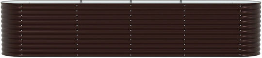 vidaXL Topf Metallisch Brown 400x80x81cm.