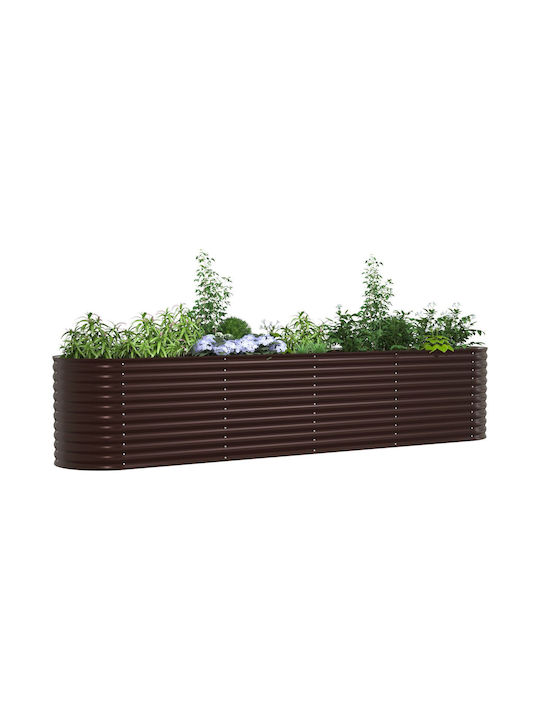 vidaXL Pot Metallic Brown 400x80x81cm.
