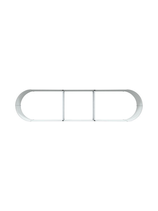 vidaXL Γλάστρα Μεταλλική Καφέ 320x80x44εκ.