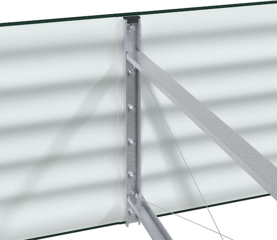 vidaXL Pot Metallic Green 320x80x44cm.