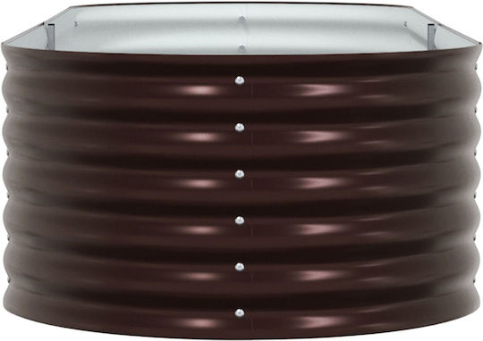 vidaXL Pot Metallic Brown 240x80x44cm.