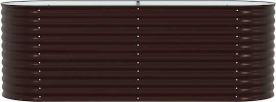 vidaXL Pot Metallic Brown 240x80x81cm.