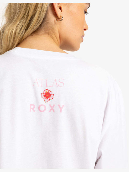 Atlas Hangloose Γυναικείο T-shirt Bright White
