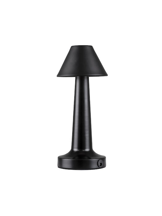 GloboStar Molly Metal Table Lamp for Socket GU10 with Black Shade and Base