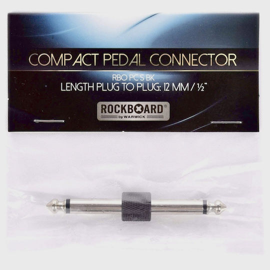 Rockboard By Warwick S-connector Balck Nickel Adaptor Βύσμα Σύνδεσης Πεταλιών 63mm