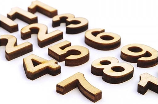 Wooden Numbers 1.5cm Set of 15 Pieces