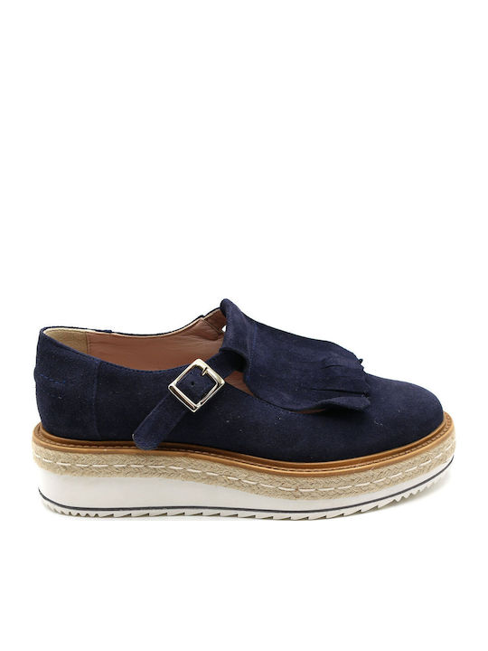Women's Moccasins in Blue Color