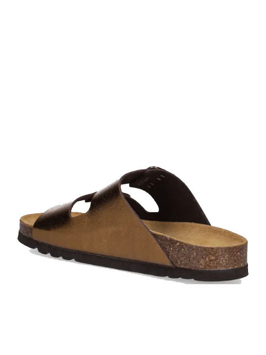 Josephine Women's Flat Sandals Anatomic in Gold Color