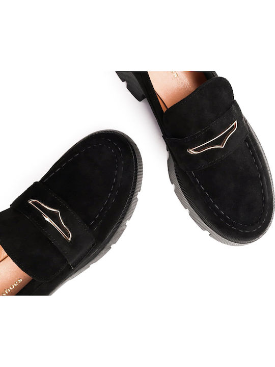 Damen Loafers in Schwarz Farbe