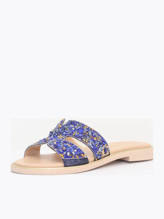 Sandale Casual Damă Anatomici Din Piele Albastre