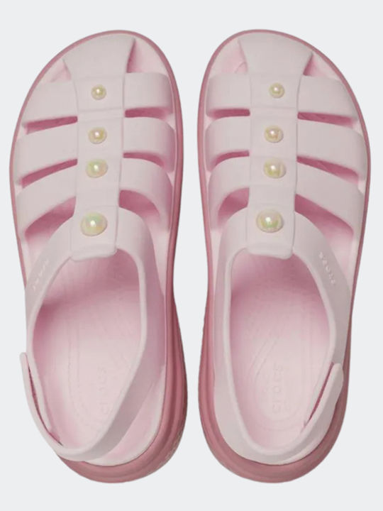 Stomp Fisherman Women's Flat Sandals in Pink Color