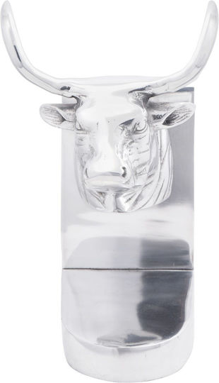 Metallic Bookend in Silver Color 2pcs 15x27x17cm