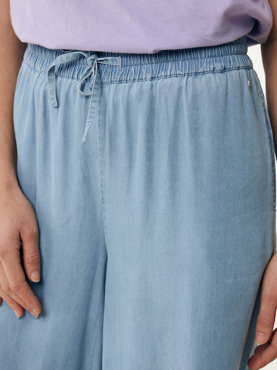 Women's Fabric Trousers Blue