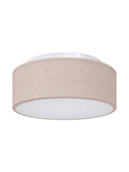 vidaXL Ceiling Mount Light 30cm Brown with Socket E27