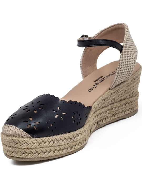 Women's Platform Espadrilles Black