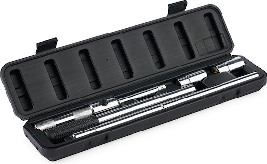 Universală Cheie de Roți Onuvio cu Set de Tubulare și Cutie de Transport pentru Piulițe de Anvelope cu Dimensiuni de 17/19 mm și 21/23 mm Pârghie Lungă Rezistentă și Retractabilă Ideală pentru Înlocuirea Anvelopelor la Auto Furgonete