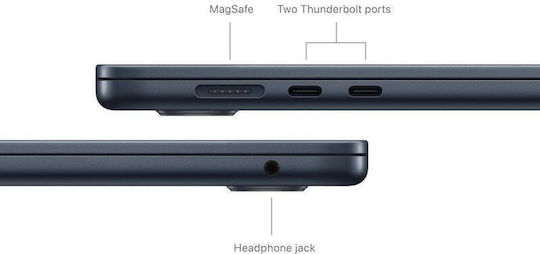 Apple MacBook Air 15.3" IPS Retina Display (M4-10-Core/16GB/256GB SSD/10-Core GPU) with 35W Charger (Dual Port) Midnight (International English Keyboard)