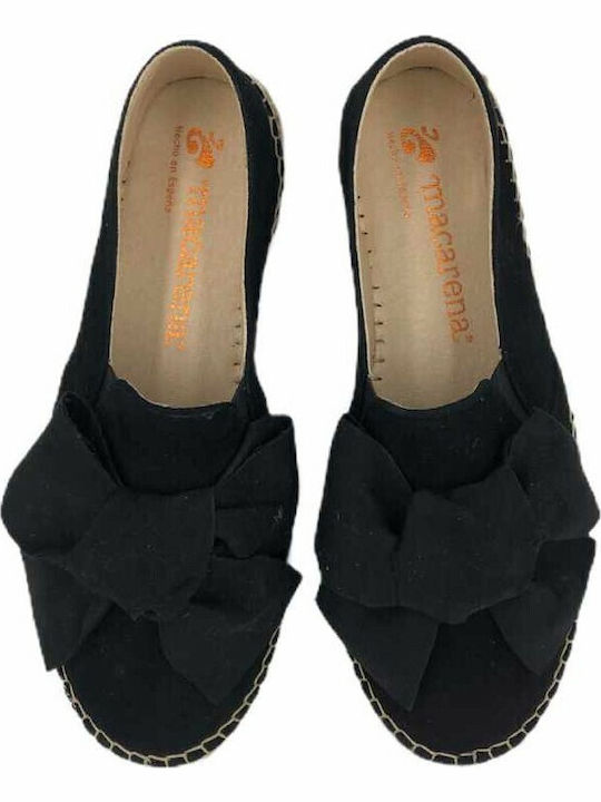 Women's Suede Espadrilles Black