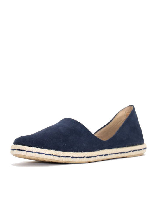 Women's Suede Espadrilles Navy Blue