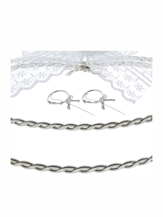 Handmade Silver-Plated Wedding Crowns 443 E