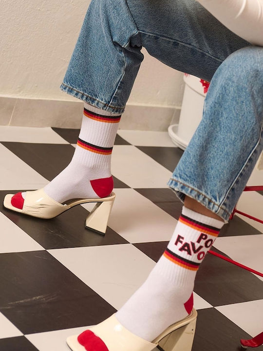 Vtex Socks Κάλτσες Ψηλές Λευκές Λευκό Vtex Socks Κάλτσες Ψηλές Λευκές Λευκό