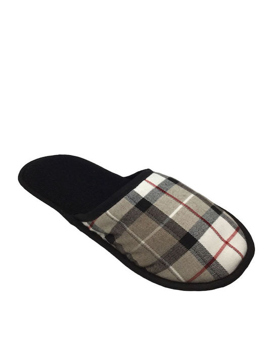 2211 Men's Leather Slippers Beige