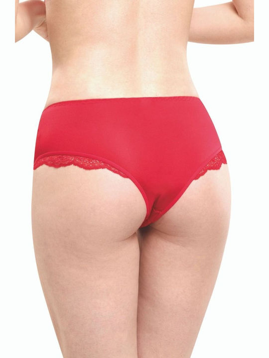 Hochtailliert Damen Brasilien Red