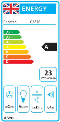 Cecotec Bolero Flux Απορροφητήρας Καμινάδα 60cm Inox