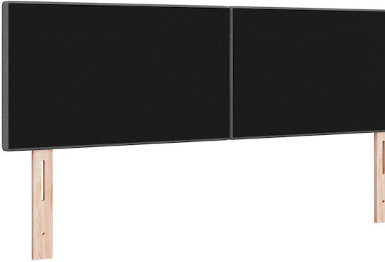 vidaXL Fabric Bed Headboard Dark Gray 160x88cm