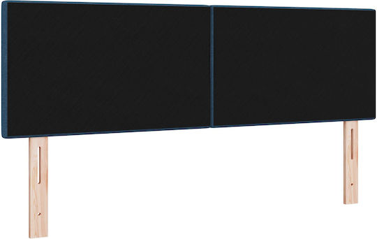 vidaXL Fabric Bed Headboard Blue 144x88cm