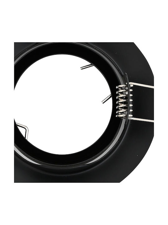 vidaXL Deckenleuchte Badezimmer 9cm Schwarze mit GU10 Lampensockel