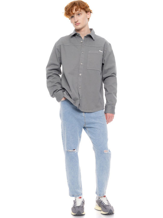 Langärmlig Jeans Hemd Grey