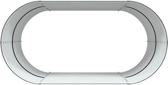 vidaXL Градина Саксия Метал Кафяв 160x80x81см.