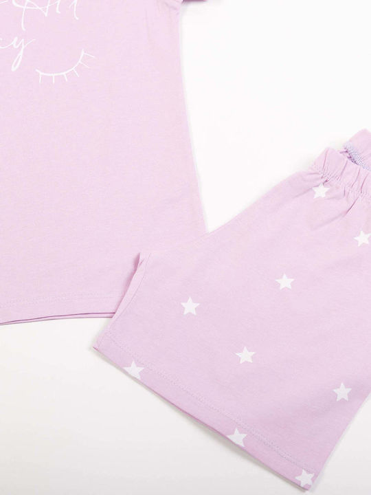 Trax Kinder Schlafanzug Sommerlich Lilac