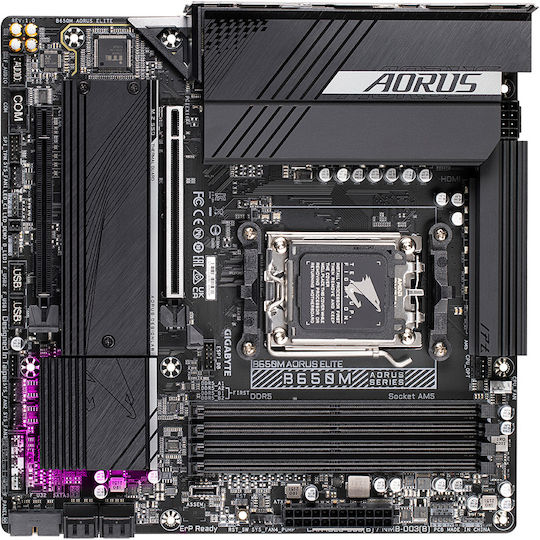 Gigabyte B650M Aorus Elite rev. 1.x Motherboard Micro ATX with AMD AM5 Socket